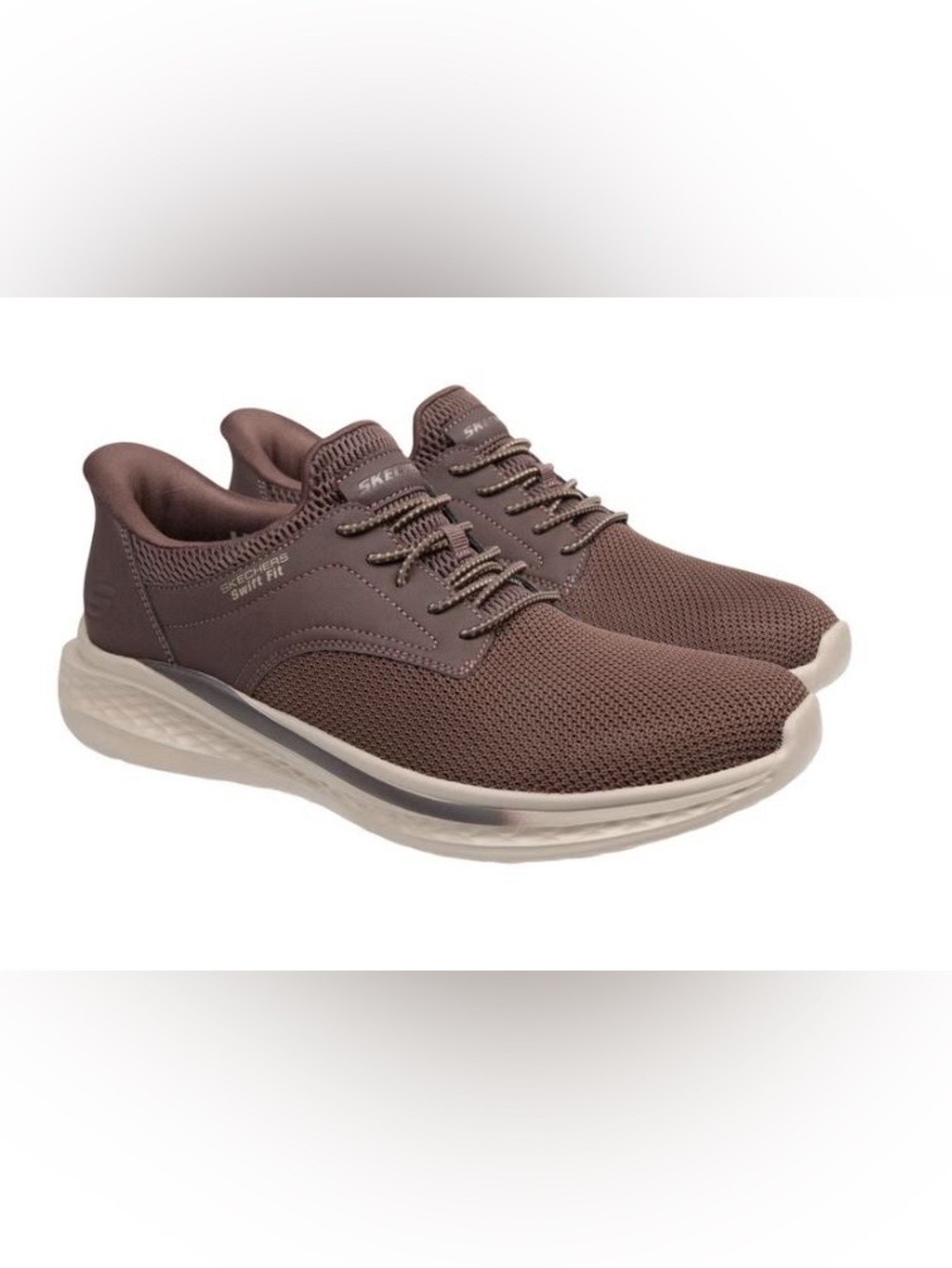 Skechers Mens Hands Free Swift Fit Sneakers Brown Size 10.5 M